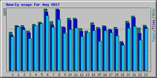 Hourly usage for May 2017